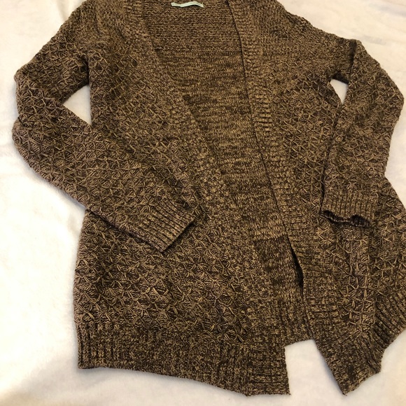Quilt Pattern Marled Brown Cardigan - Picture 4 of 8